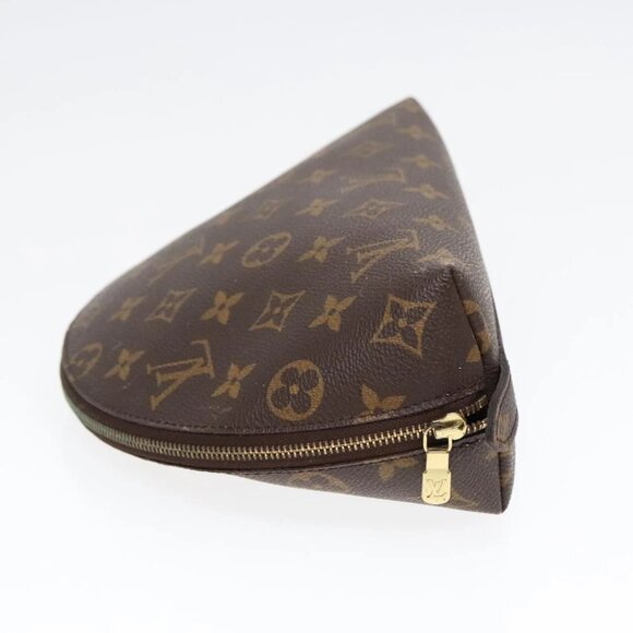 LOUIS VUITTON Monogram Trousse Demi Ronde Cosmetic Pouch M47520 LV Auth 91150 - Picture 4 of 15